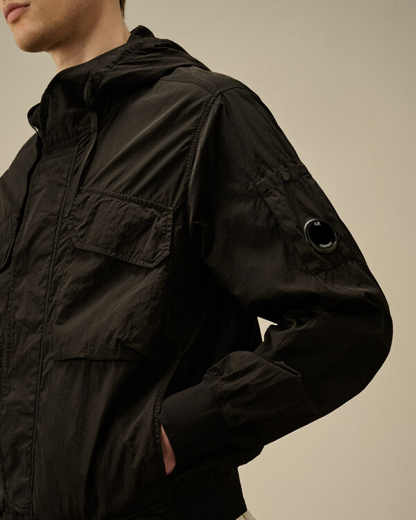 C.p. Company Chrome-R Hooded Lens Jacket BLACK