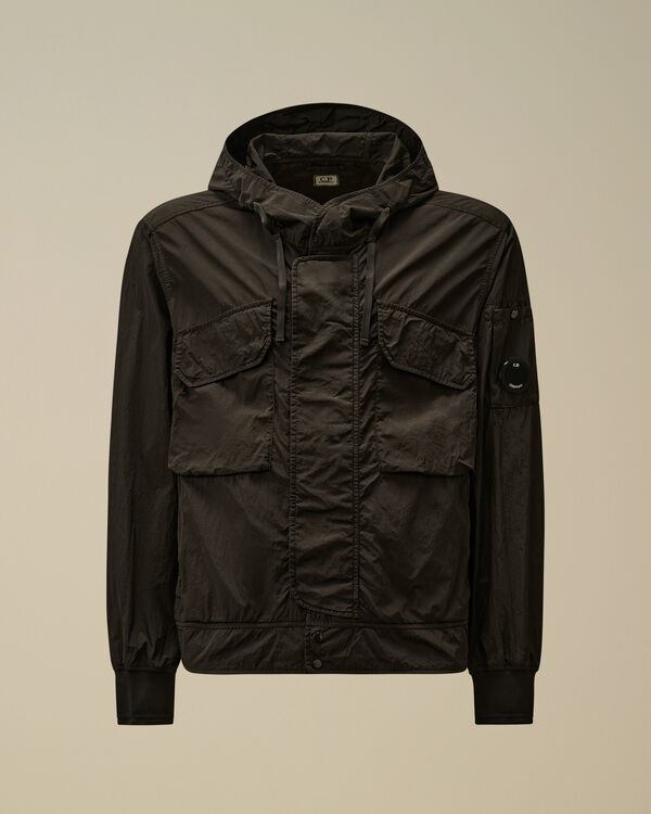 c.p. company Chrome-R Hooded Lens Jacket BLACK