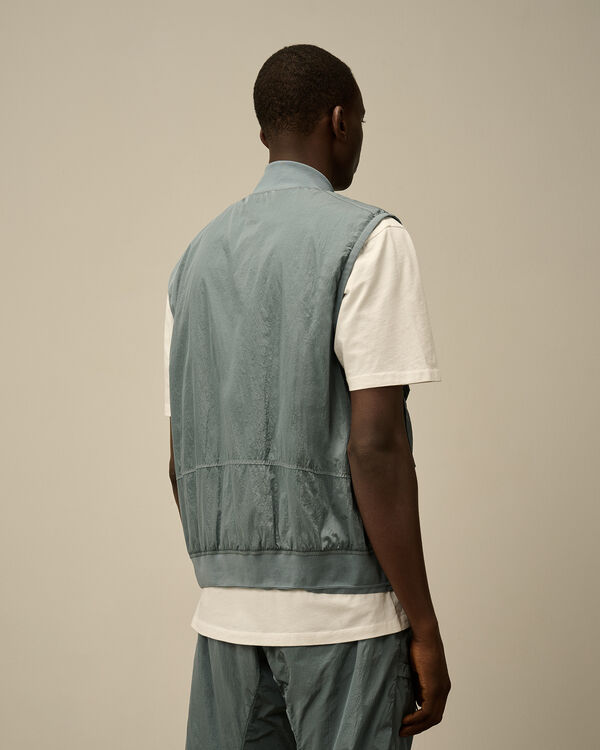 C.p. Company Chrome-R Lens Vest STORMY WEATHER - BLUE