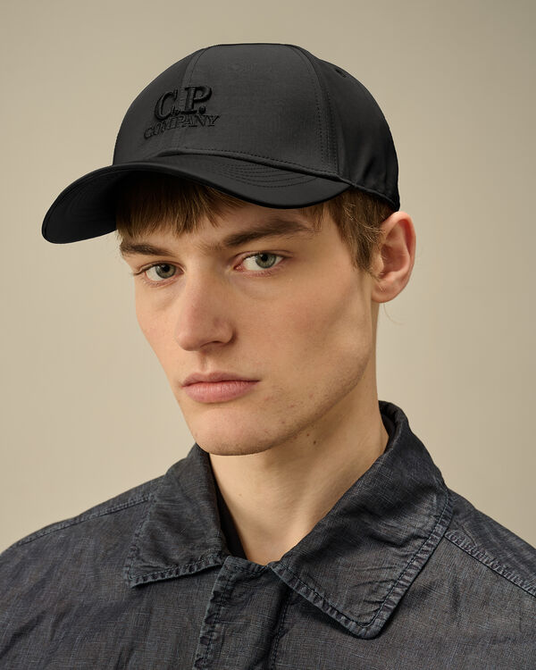 C.p. Company Chrome-R Logo Cap BLACK