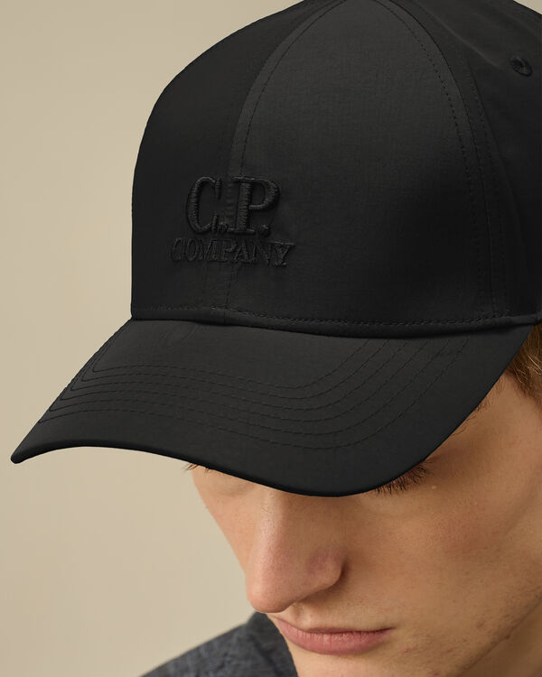 C.p. Company Chrome-R Logo Cap BLACK