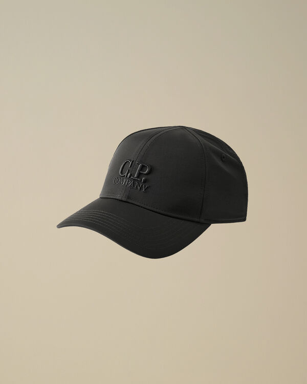 c.p. company Chrome-R Logo Cap BLACK