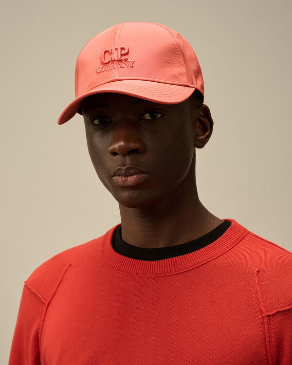 C.p. Company Chrome-R Logo Cap POINCIANA - ORANGE