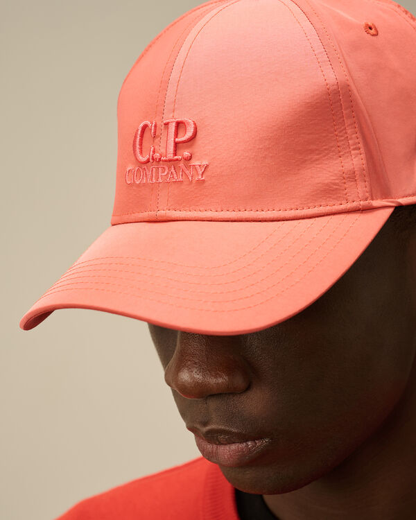 C.p. Company Chrome-R Logo Cap POINCIANA - ORANGE