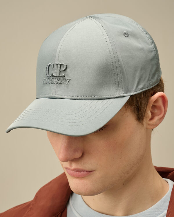 C.p. Company Chrome-R Logo Cap STORMY WEATHER - BLUE