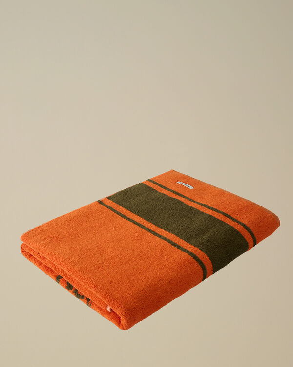 C.p. Company Cotton Beach Towel GOLD FLAME - ORANGE