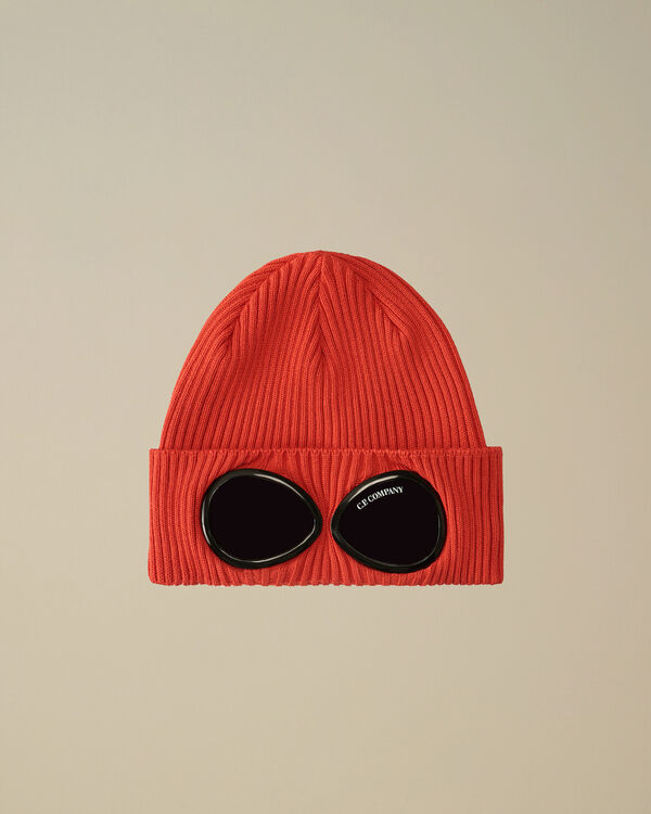 c.p. company Cotton Goggle Beanie POINCIANA - ORANGE