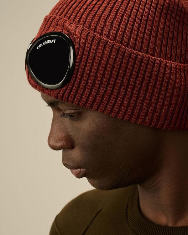 C.p. Company Cotton Goggle Beanie SABLE - BROWN
