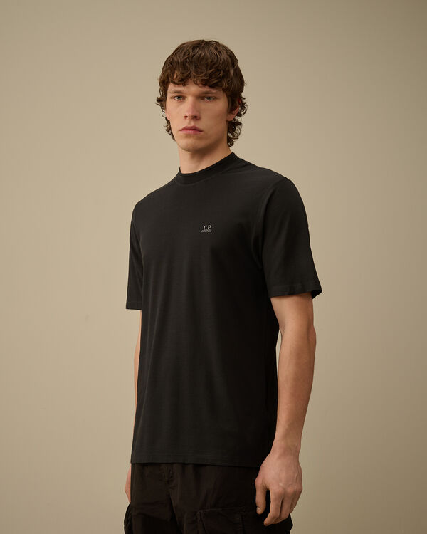 C.p. Company Crepe Jersey Logo T-Shirt BLACK