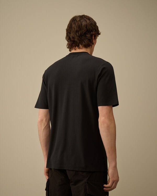 C.p. Company Crepe Jersey Logo T-Shirt BLACK