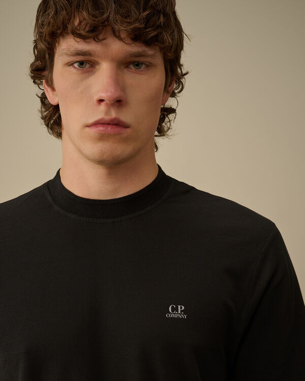 C.p. Company Crepe Jersey Logo T-Shirt BLACK