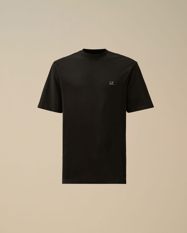 c.p. company Crepe Jersey Logo T-Shirt BLACK