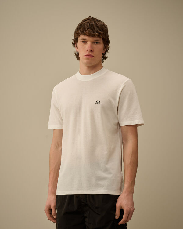 C.p. Company Crepe Jersey Logo T-Shirt GAUZE WHITE