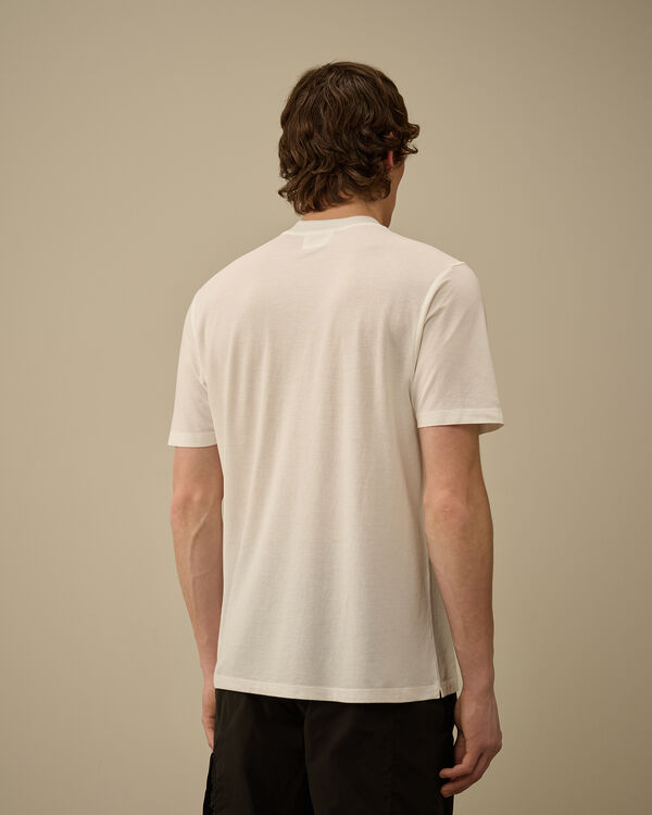 C.p. Company Crepe Jersey Logo T-Shirt GAUZE WHITE