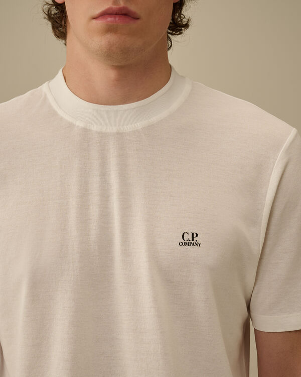 C.p. Company Crepe Jersey Logo T-Shirt GAUZE WHITE