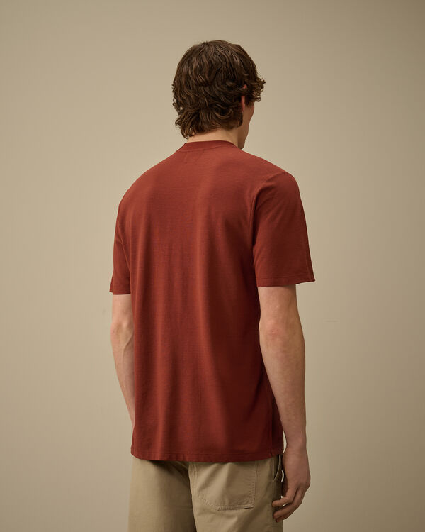 C.p. Company Crepe Jersey Logo T-Shirt SABLE - BROWN