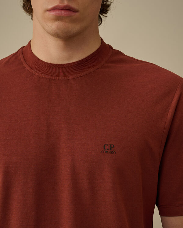 C.p. Company Crepe Jersey Logo T-Shirt SABLE - BROWN