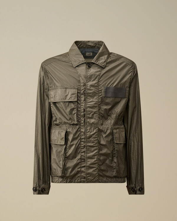 c.p. company CS II Logo Overshirt SMOKED PEARL - GREY