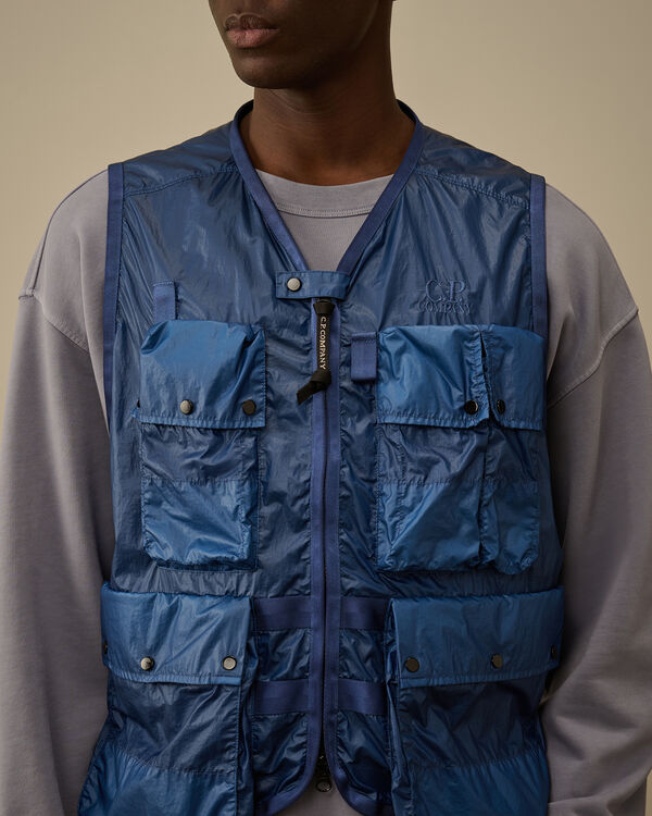 C.p. Company CS II Logo Vest OCEANA - BLUE