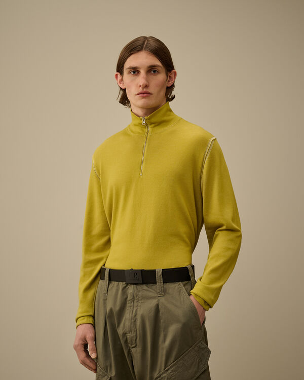 C.p. Company Double Color Tape Logo Belt BLACK