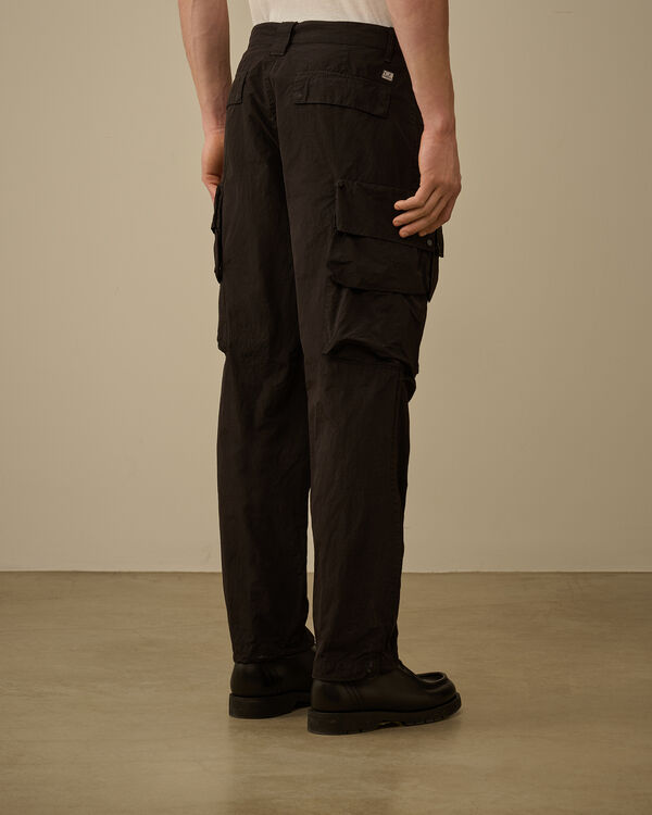 C.p. Company Flatt Nylon Cargo Pants BLACK