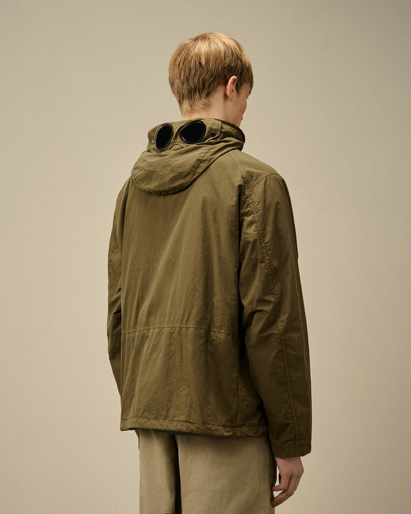 C.p. Company Flatt Nylon Goggle Jacket IVY GREEN