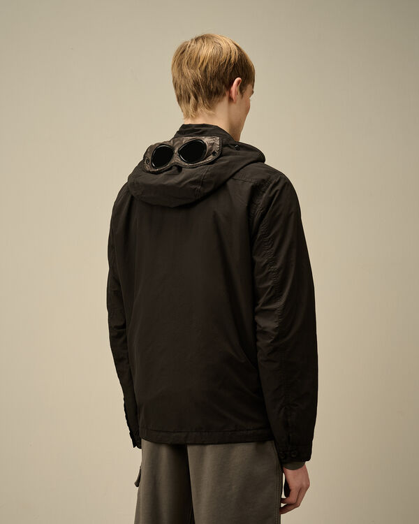 C.p. Company Flatt Nylon Goggle Overshirt BLACK