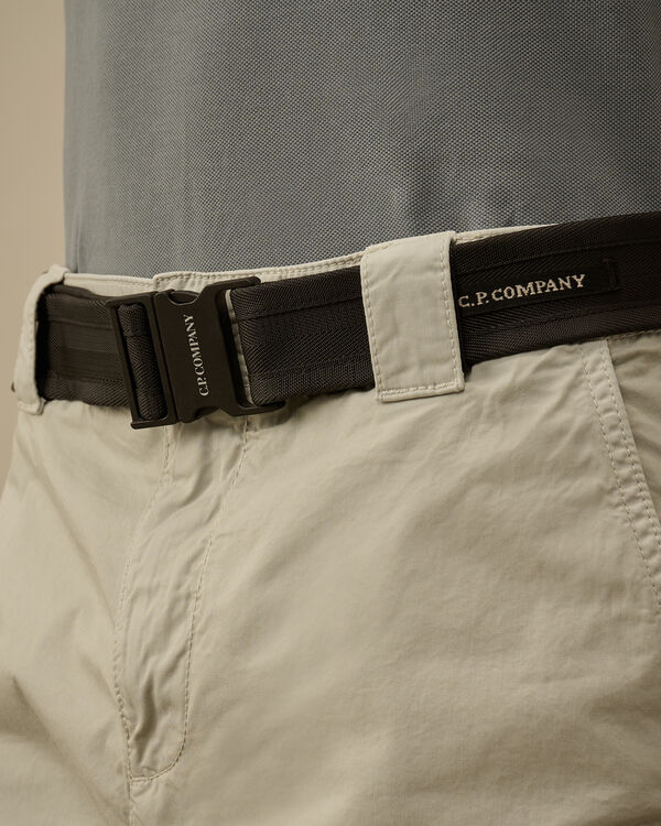 C.p. Company Herringbone Tape Buckle Belt BLACK