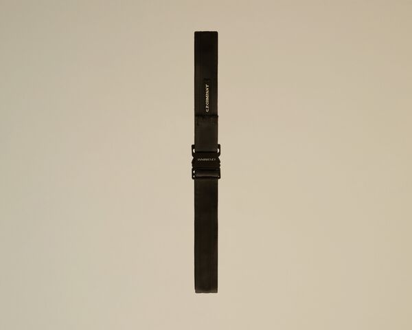 c.p. company Herringbone Tape Buckle Belt BLACK