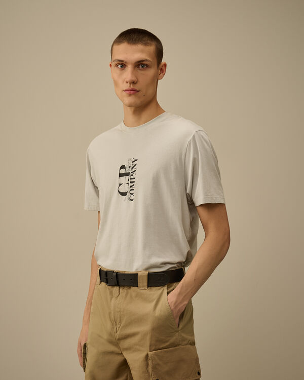 C.p. Company Leather Side Logo Belt BLACK