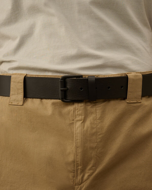 C.p. Company Leather Side Logo Belt BLACK