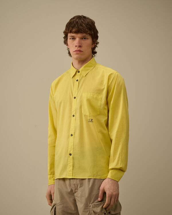 C.p. Company Light Mussola Shirt CRESS GREEN - YELLOW
