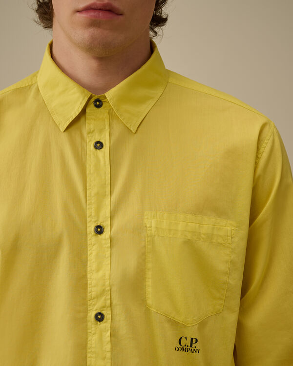 C.p. Company Light Mussola Shirt CRESS GREEN - YELLOW