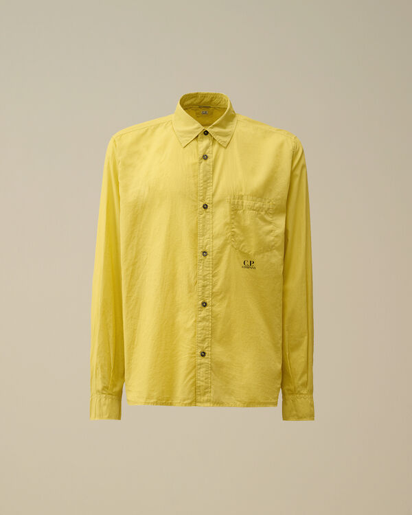 c.p. company Light Mussola Shirt CRESS GREEN - YELLOW