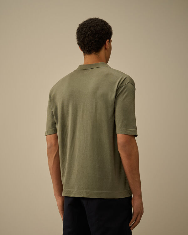 C.p. Company Lisle Thread Polo Knit AGAVE GREEN