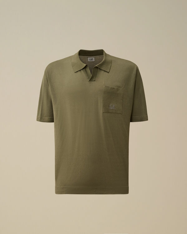 c.p. company Lisle Thread Polo Knit AGAVE GREEN