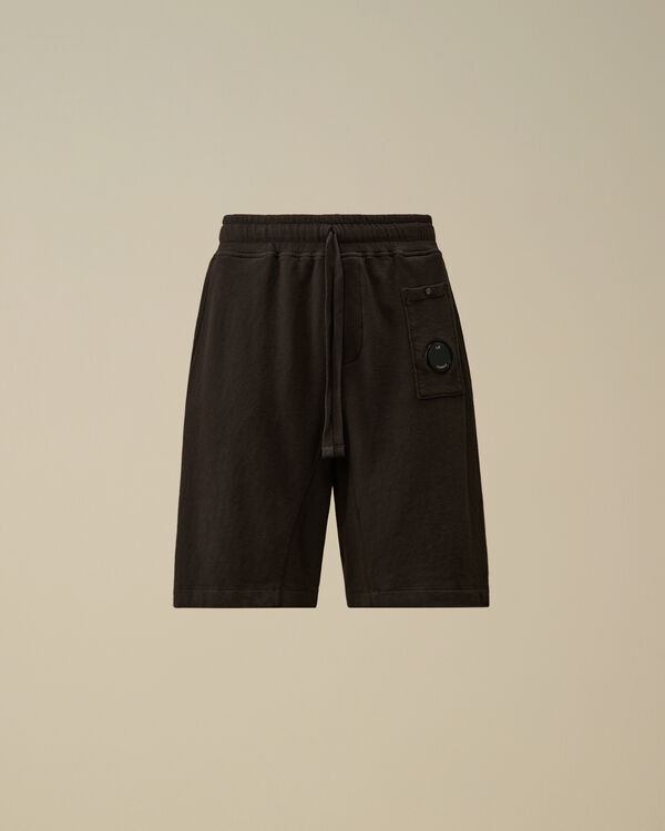c.p. company Malfilè Fleece Lens Shorts BLACK
