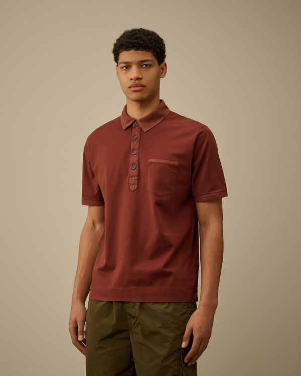 C.p. Company Micronet Jersey Polo SABLE - BROWN
