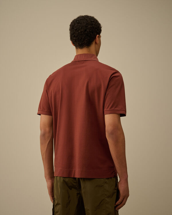 C.p. Company Micronet Jersey Polo SABLE - BROWN