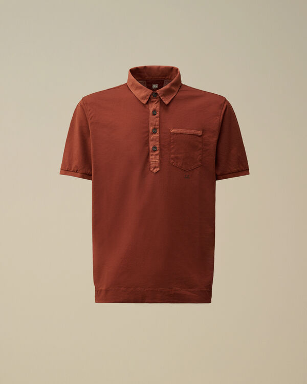 c.p. company Micronet Jersey Polo SABLE - BROWN
