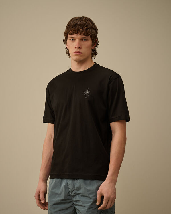 C.p. Company No Gravity Jersey Logo T-Shirt BLACK
