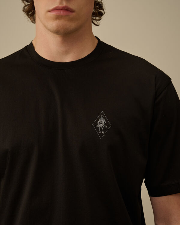 C.p. Company No Gravity Jersey Logo T-Shirt BLACK
