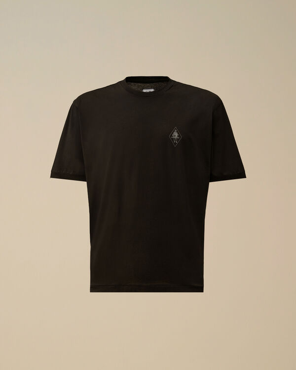 c.p. company No Gravity Jersey Logo T-Shirt BLACK