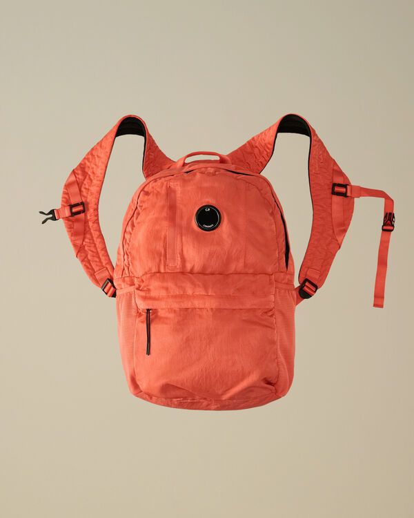 c.p. company Nylon B Lens Backpack POINCIANA - ORANGE