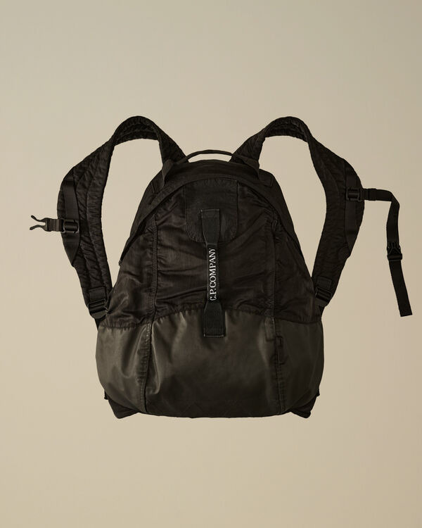 c.p. company Nylon B Rounded Backpack BLACK