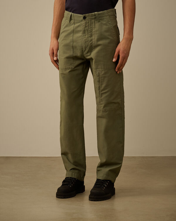 C.p. Company Ottoman Regular Pants THYME - GREEN