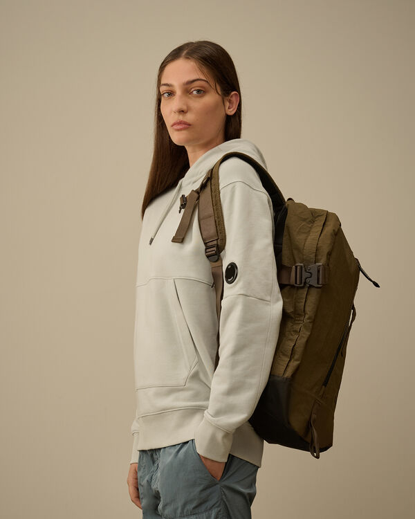 C.p. Company Plain Paper Touch Travel Bag IVY GREEN