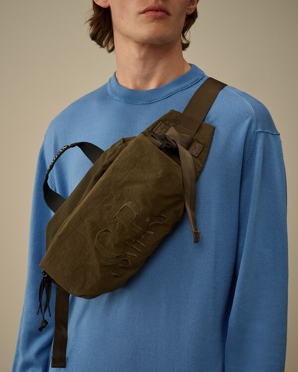 C.p. Company Plain Paper Touch Waistbag IVY GREEN