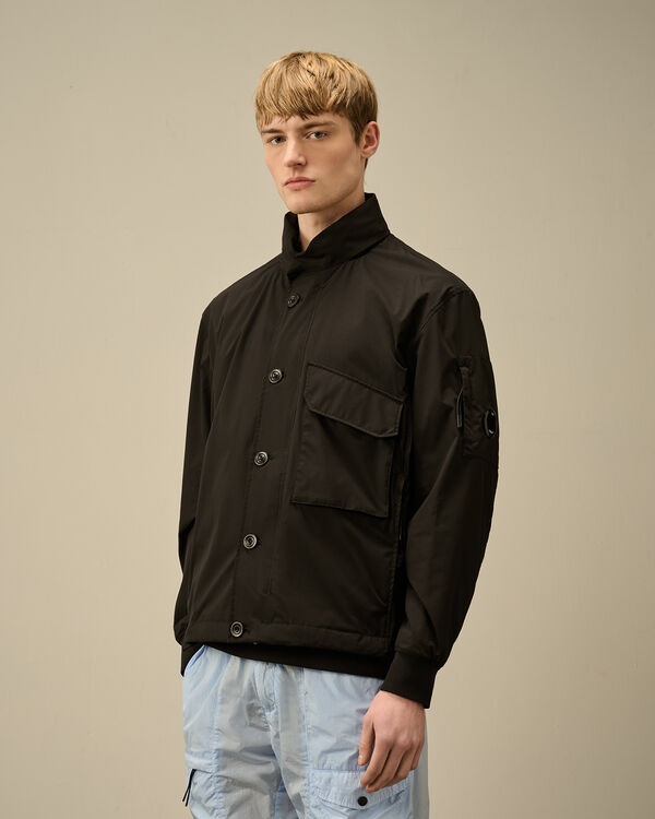 C.p. Company Pro-Tek Buttoned Hooded Jacket BLACK