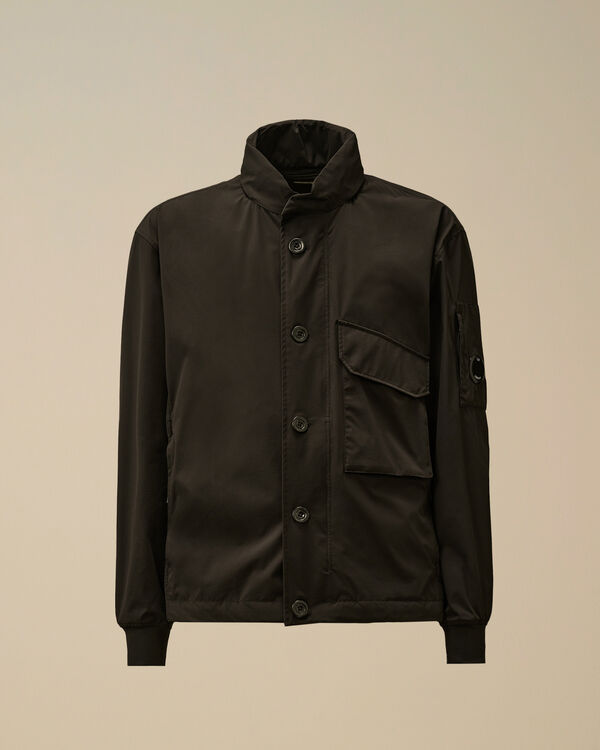 c.p. company Pro-Tek Buttoned Hooded Jacket BLACK